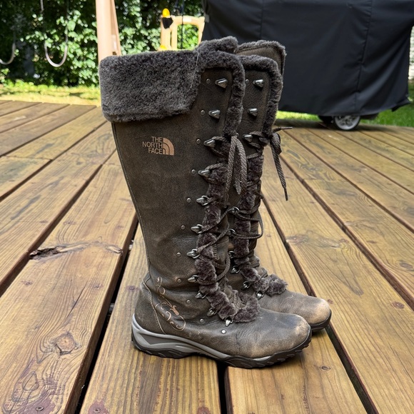 The North Face Brown Faux Fur-Lined Winter Boots - Picture 2 of 6